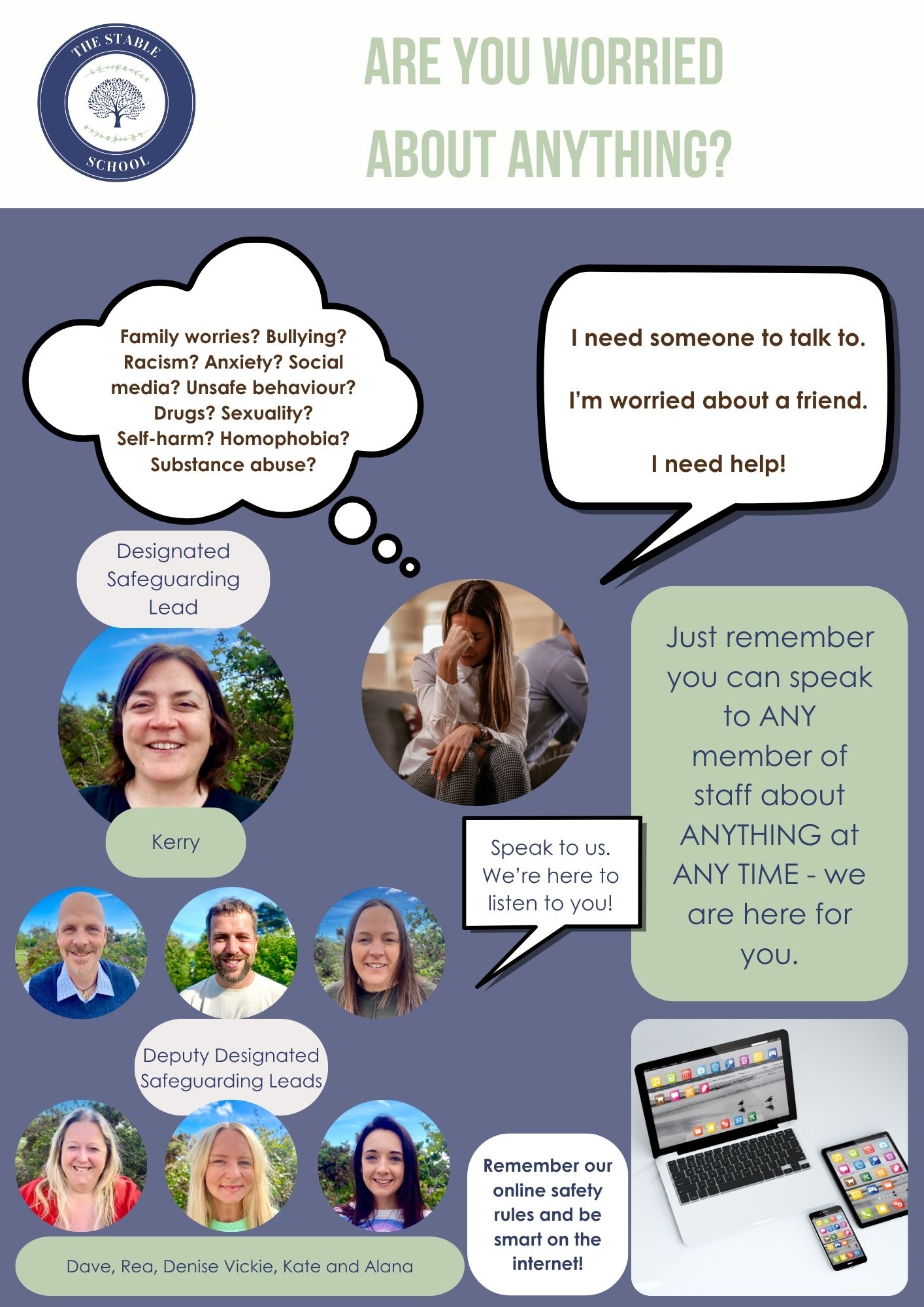 The Stable School Learner Friendly Safeguarding Poster 010926